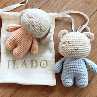 Hochet Bola Lapin Peche Ou Ours Bleu Ciel En Crochet Feminin Plurielles